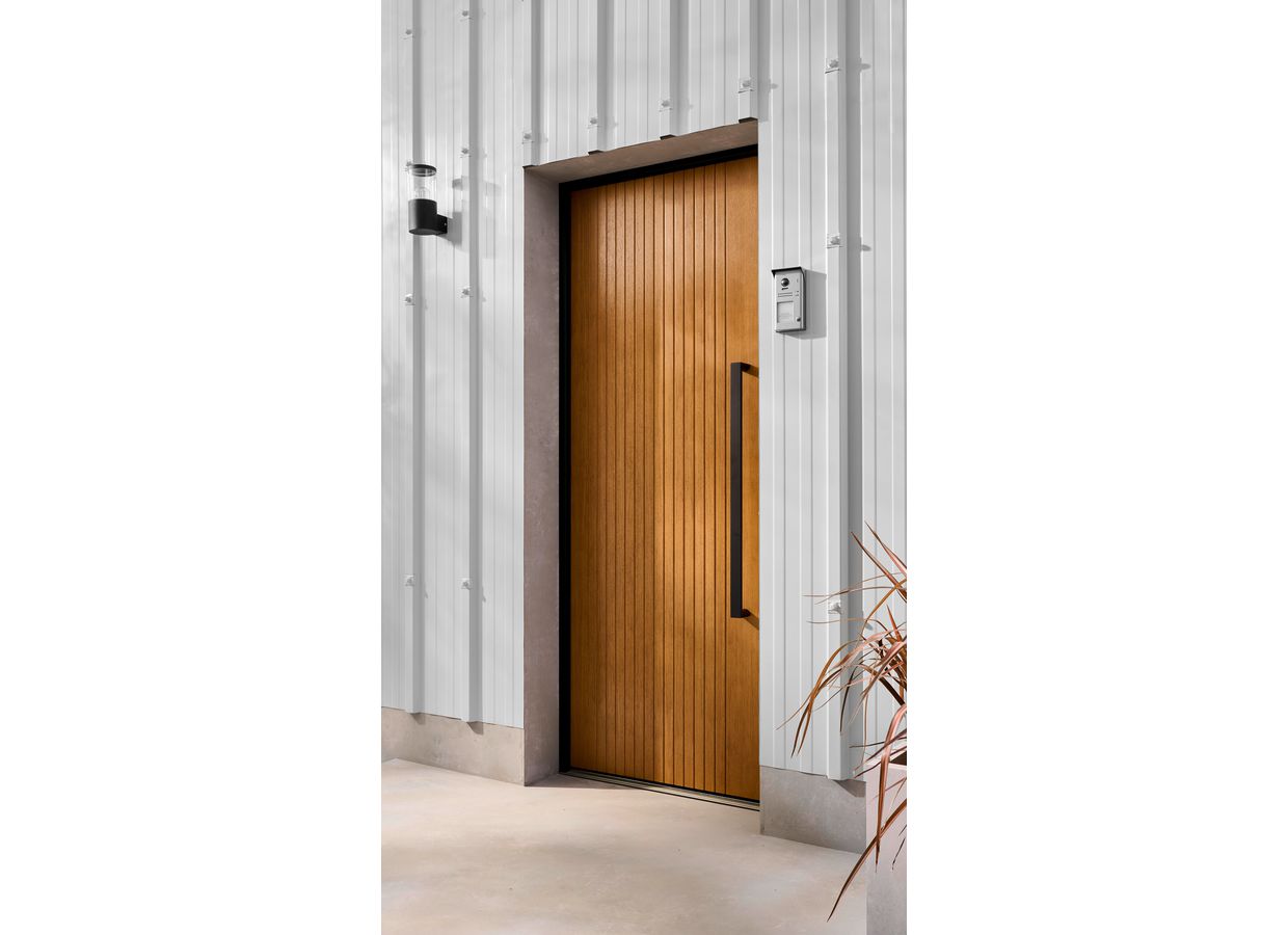 Porte d'entrée augustine bois exotique sur mesure-Lapeyre
