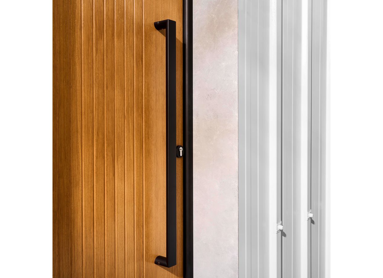Porte d'entrée augustine bois exotique sur mesure-Lapeyre