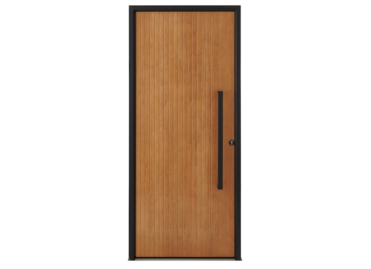 Porte d'entrée augustine bois exotique sur mesure-Lapeyre