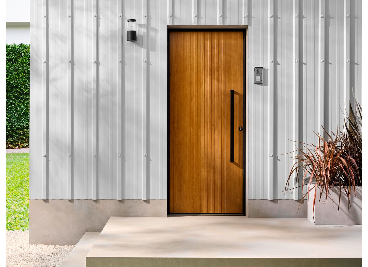 Porte d'entrée augustine bois exotique sur mesure-Lapeyre