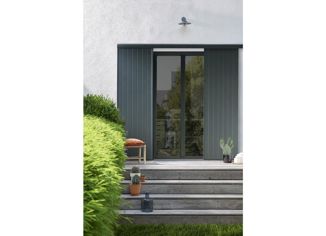 Volet coulissant en alu 2 vantaux sur mesure︱Lapeyre