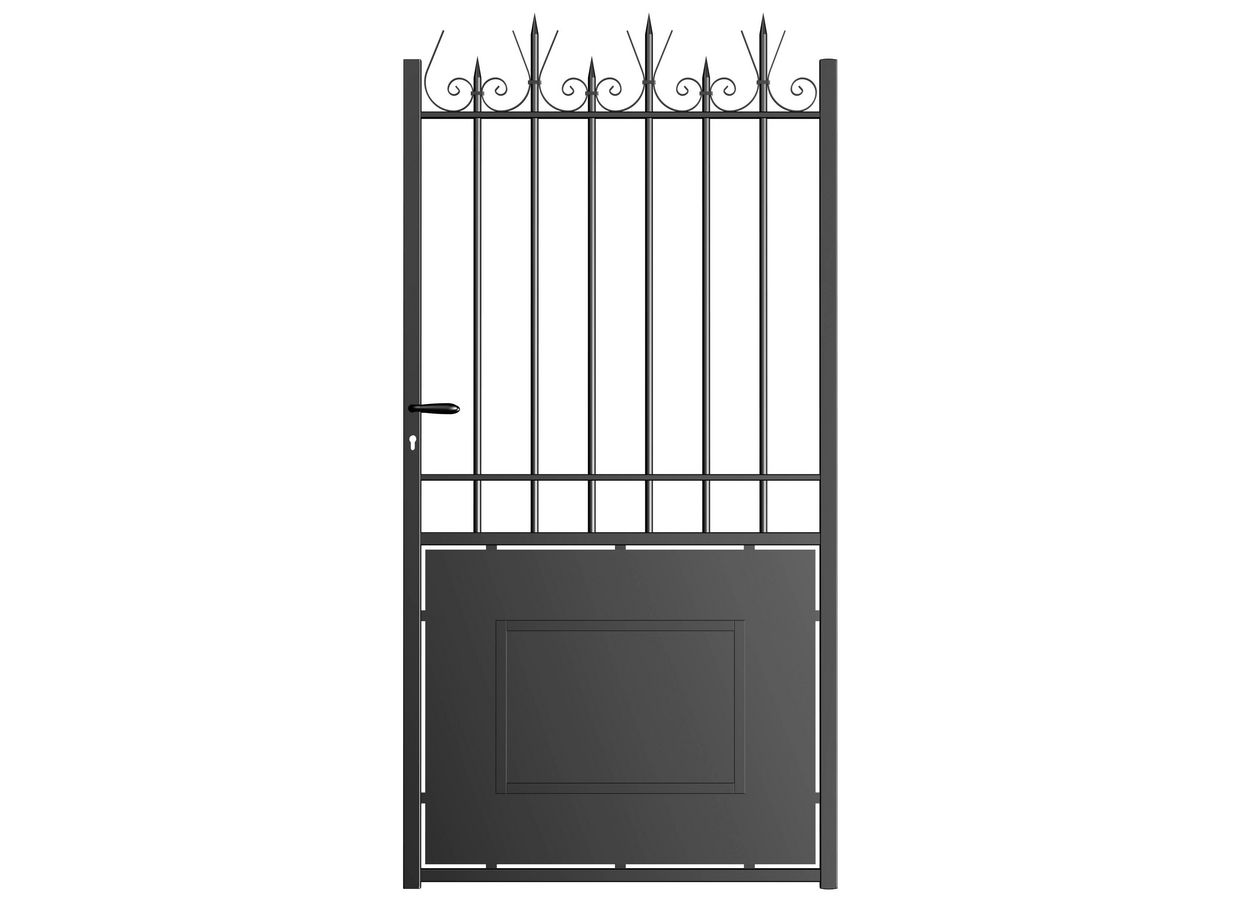 Portillon acier Modèle A ajouré sur mesure - Extérieur
