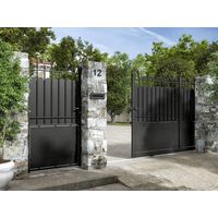 Portillon acier Modèle A plein sur mesure - Extérieur