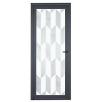 Porte d'entrée Adénora aluminium vitrage Siriti sur mesure | Lapeyre
