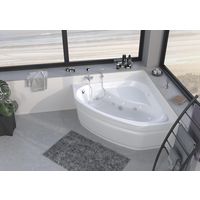 Baignoire balnéo d'angle BELINDA premium avec tablier - Salles de bains - Lapeyre