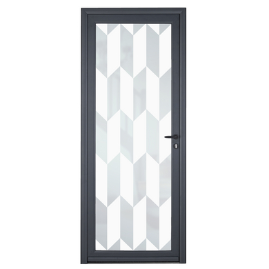Porte d'entrée Adénora aluminium vitrage Siriti sur mesure