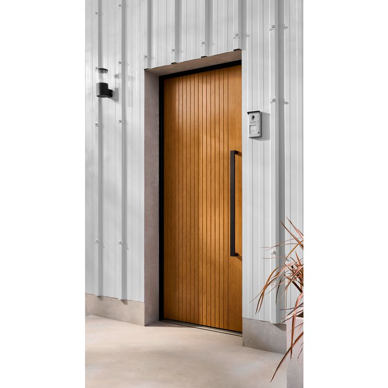 Porte d'entrée augustine bois exotique sur mesure-Lapeyre