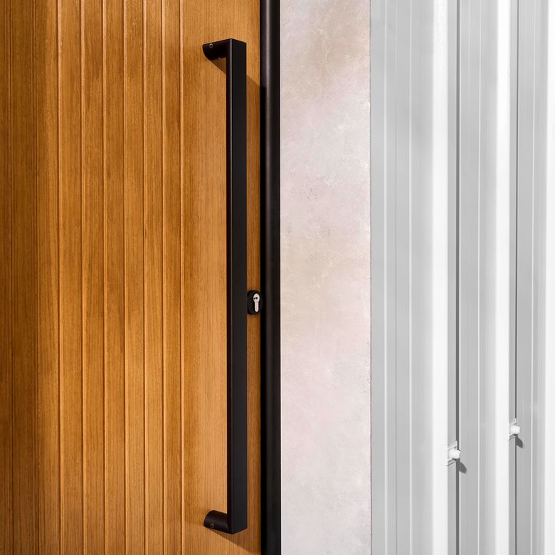 Porte d'entrée augustine bois exotique sur mesure-Lapeyre