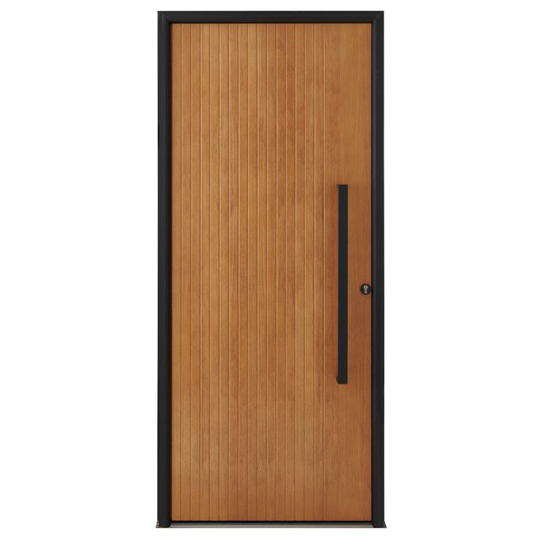 Porte d'entrée augustine bois exotique sur mesure-Lapeyre