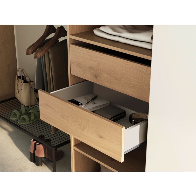Kit dressing prêt a poser Paz chêne corvo clair-Lapeyre