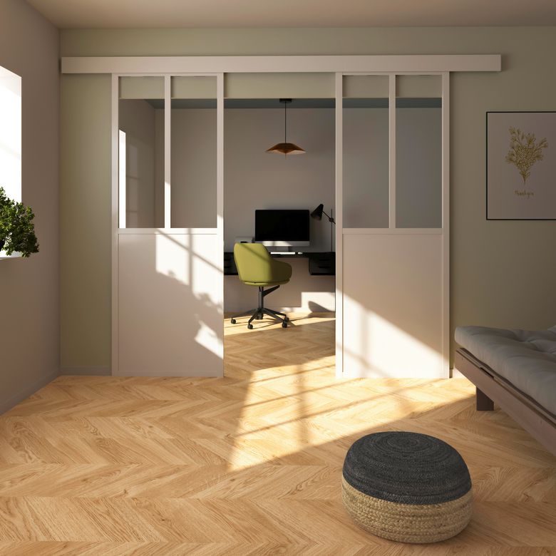 Séparation de pièce sur mesure ATELIER, profil carré large | Lapeyre
