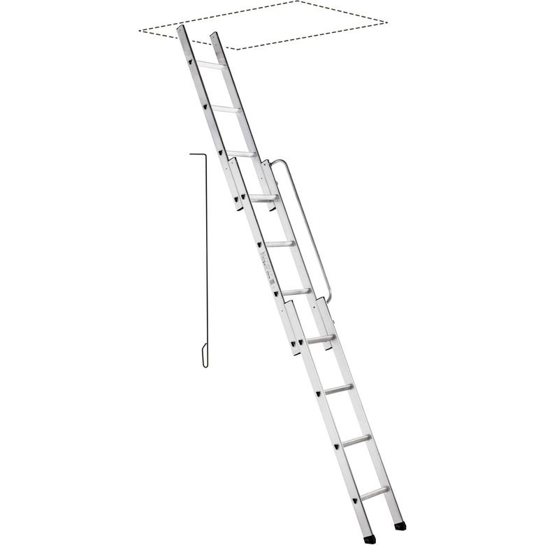 Escamotable aluminium coulissant - Escaliers