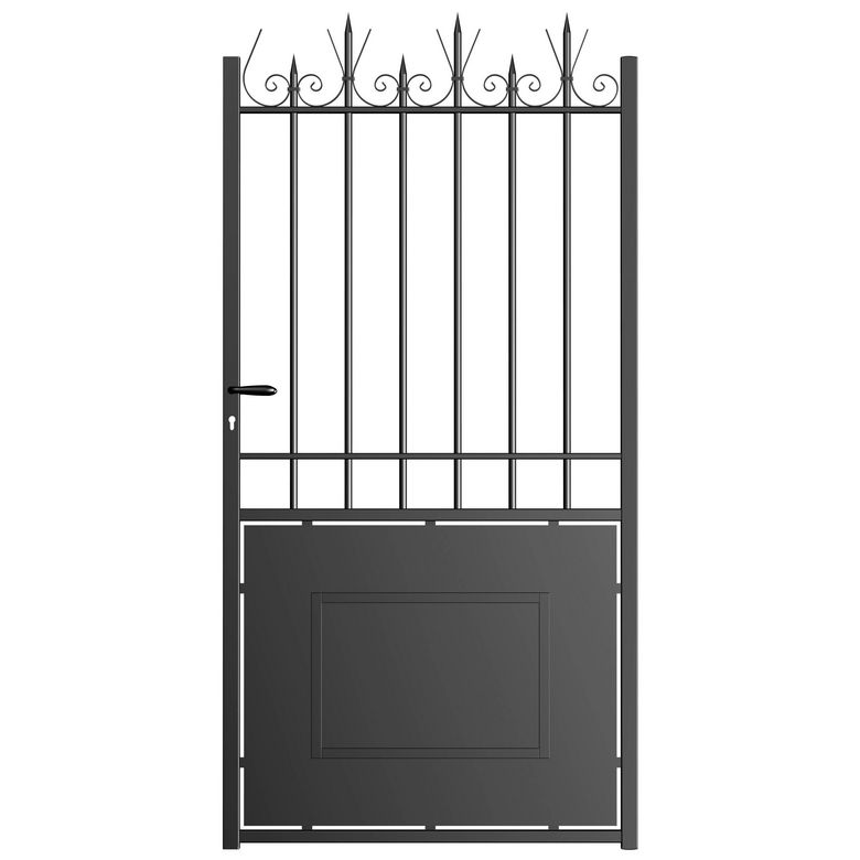 Portillon acier Modèle A ajouré sur mesure - Extérieur
